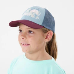 Quechua Casquette Trucker Bleue Enfant MH100 11 Quechua Casquette Trucker Bleue Enfant MH100 -Quechua casquette trucker bleue enfant mh100 3