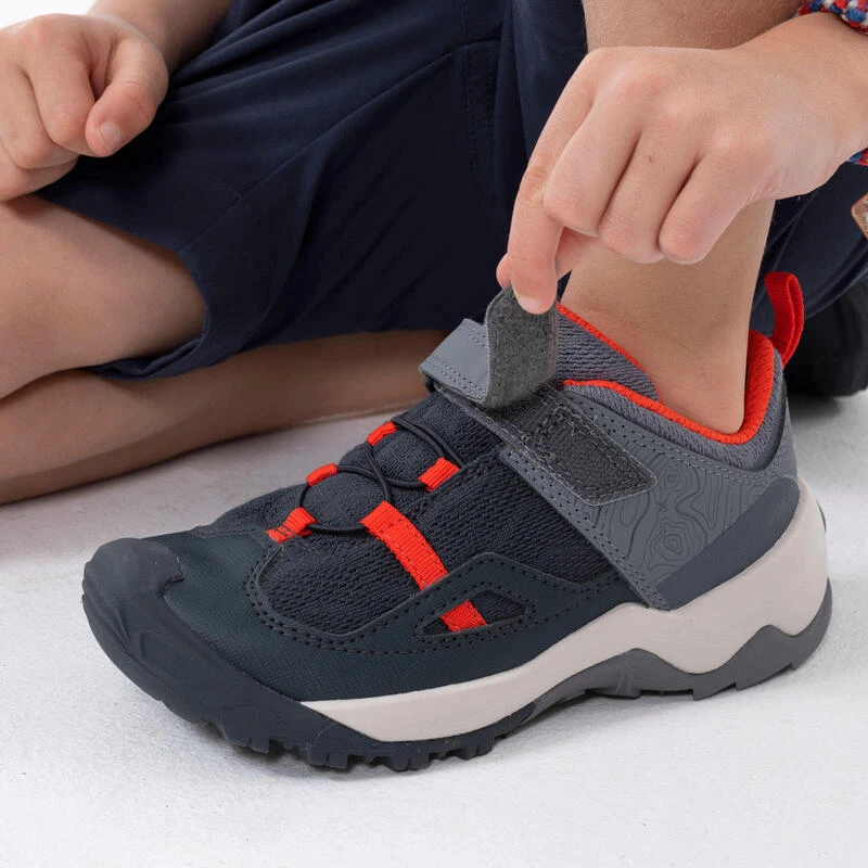 Quechua Chaussures De Randonnée Enfant à Scratch Crossrock Grise Rouge Du 24 AU 34 6 Quechua Chaussures De Randonnée Enfant à Scratch Crossrock Grise Rouge Du 24 AU 34 – Image 6