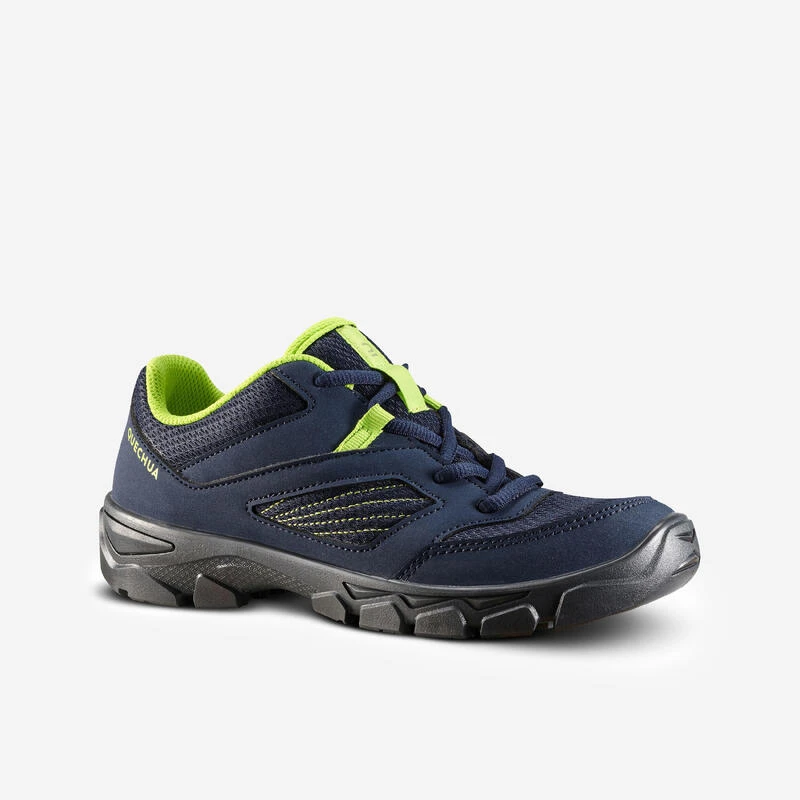 Quechua Chaussures De Randonnée Enfant Avec Lacets - NH100 Bleu - 35 AU 38 1 Quechua Chaussures De Randonnée Enfant Avec Lacets - NH100 Bleu - 35 AU 38