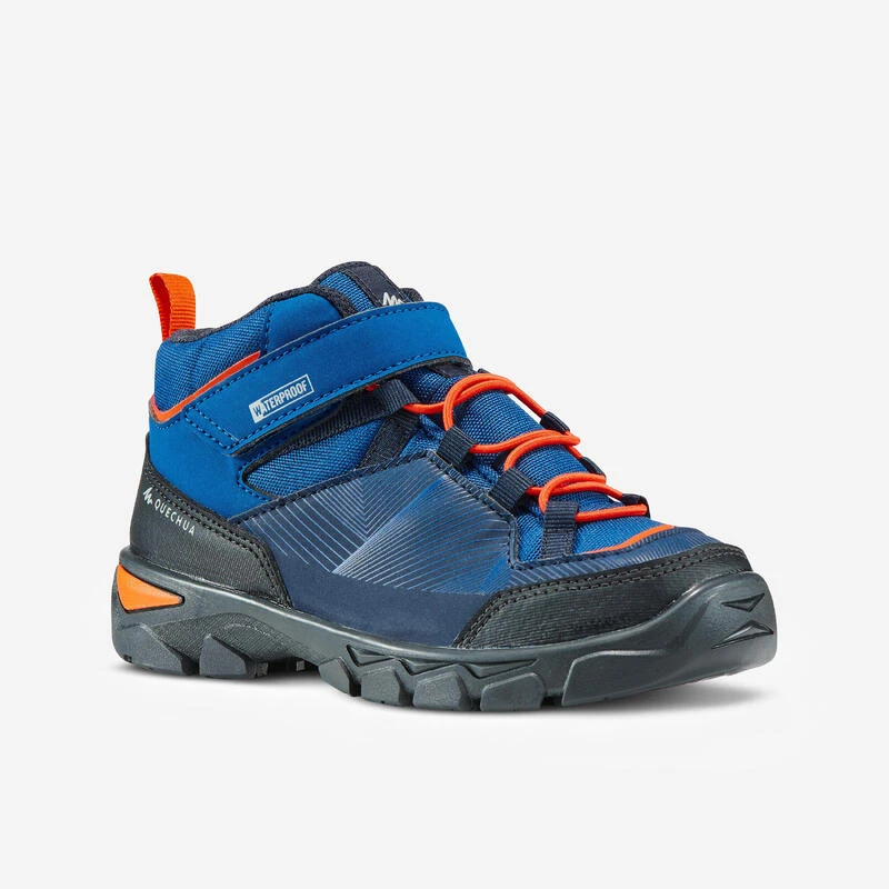 Quechua Chaussures Imperméables De Randonnée -MH120 MID Bleues- Enfant 28 AU 34 Scratch 1 Quechua Chaussures Imperméables De Randonnée -MH120 MID Bleues- Enfant 28 AU 34 Scratch