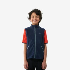 Quechua GILET POLAIRE - MH150 BLEU GRIS - ENFANT 7-15 ANS