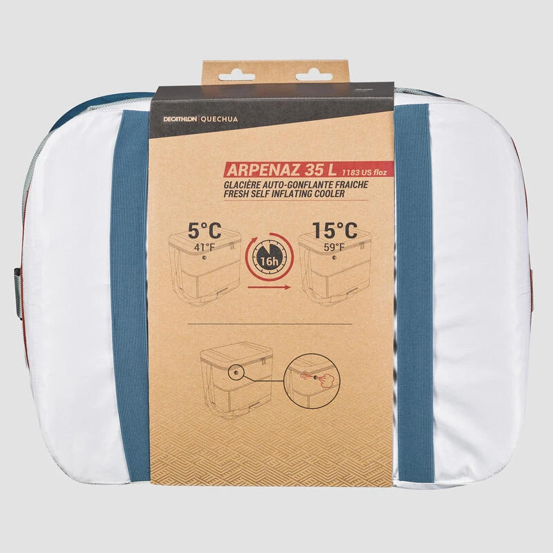 Quechua GLACIERE SOUPLE DE CAMPING - 35 LITRES - CONSERVATION AU FRAIS 17 HEURES 4 Quechua GLACIERE SOUPLE DE CAMPING - 35 LITRES - CONSERVATION AU FRAIS 17 HEURES â Image 4