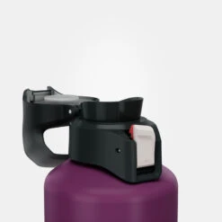 Quechua Gourde Alu 1L Avec Bouchon à Ouverture Rapide Pour La Randonnée - Violet -Quechua gourde alu 1l avec bouchon a ouverture rapide pour la randonnee violet 6