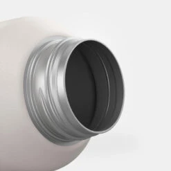 Quechua Gourde Inox 0,6L Avec Bouchon à Vis Pour La Randonnée - Blanc -Quechua gourde inox 06l avec bouchon a vis pour la randonnee blanc 6