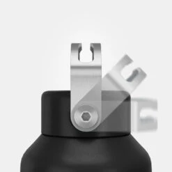 Quechua Gourde Inox 1L Avec Bouchon à Vis Pour La Randonnée - Noir -Quechua gourde inox 1l avec bouchon a vis pour la randonnee noir 4