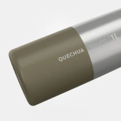 Quechua Gourde Isotherme Inox 1L Bouchon à Ouverture Rapide Pour La Randonnée - Kaki -Quechua gourde isotherme inox 1l bouchon a ouverture rapide pour la randonnee kaki 2