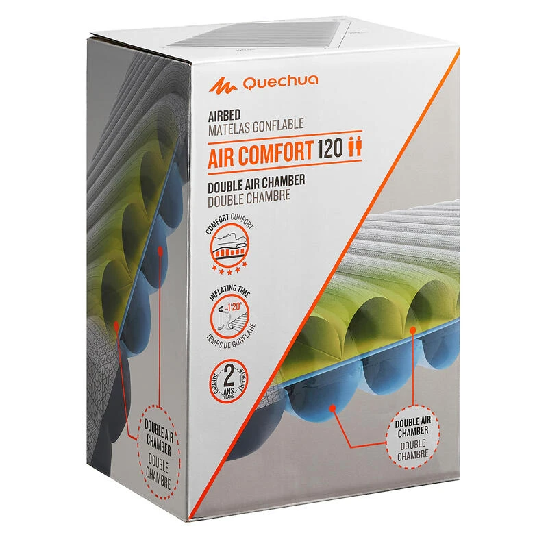 Quechua MATELAS DE CAMPING GONFLABLE AIR CONFORT | 2 PERSONNES - LARGEUR 120 CM 3 Quechua MATELAS DE CAMPING GONFLABLE AIR CONFORT | 2 PERSONNES - LARGEUR 120 CM â Image 3