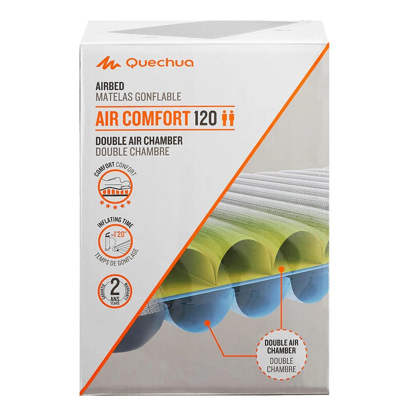 Quechua MATELAS DE CAMPING GONFLABLE AIR CONFORT | 2 PERSONNES - LARGEUR 120 CM 4 Quechua MATELAS DE CAMPING GONFLABLE AIR CONFORT | 2 PERSONNES - LARGEUR 120 CM â Image 4