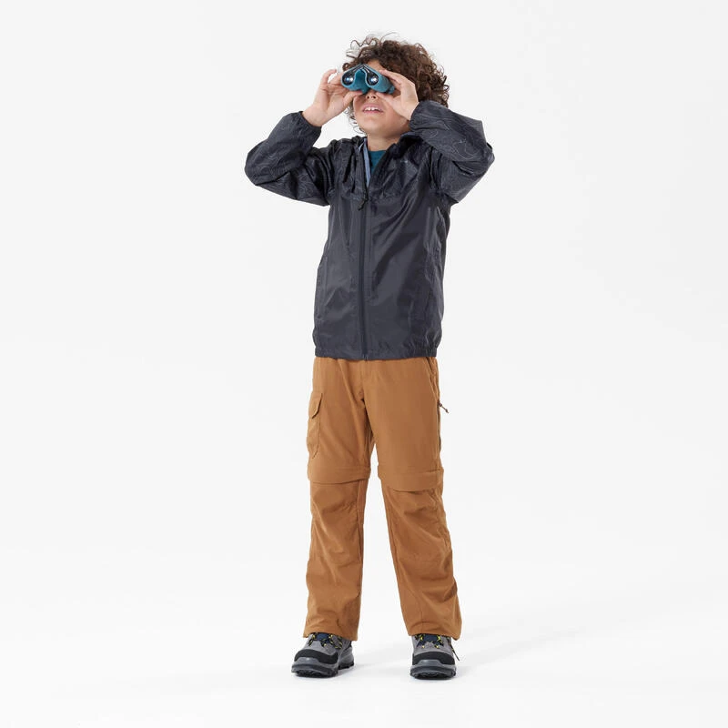 Quechua Pantalon De Randonnée Modulable Enfant MH550 Marron Foncé 7-15 Ans 2 Quechua Pantalon De Randonnée Modulable Enfant MH550 Marron Foncé 7-15 Ans – Image 2