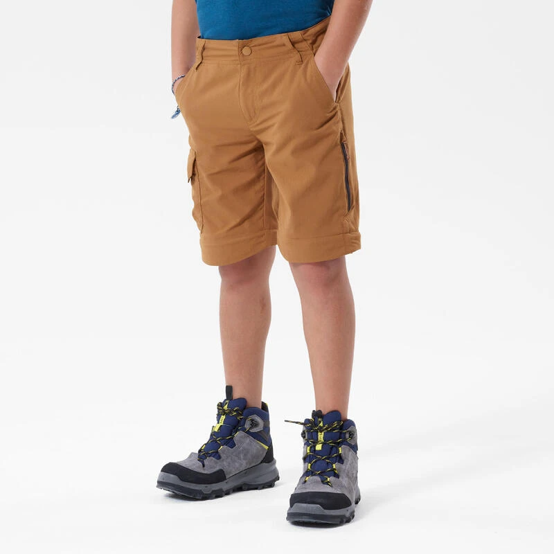 Quechua Pantalon De Randonnée Modulable Enfant MH550 Marron Foncé 7-15 Ans 4 Quechua Pantalon De Randonnée Modulable Enfant MH550 Marron Foncé 7-15 Ans – Image 4