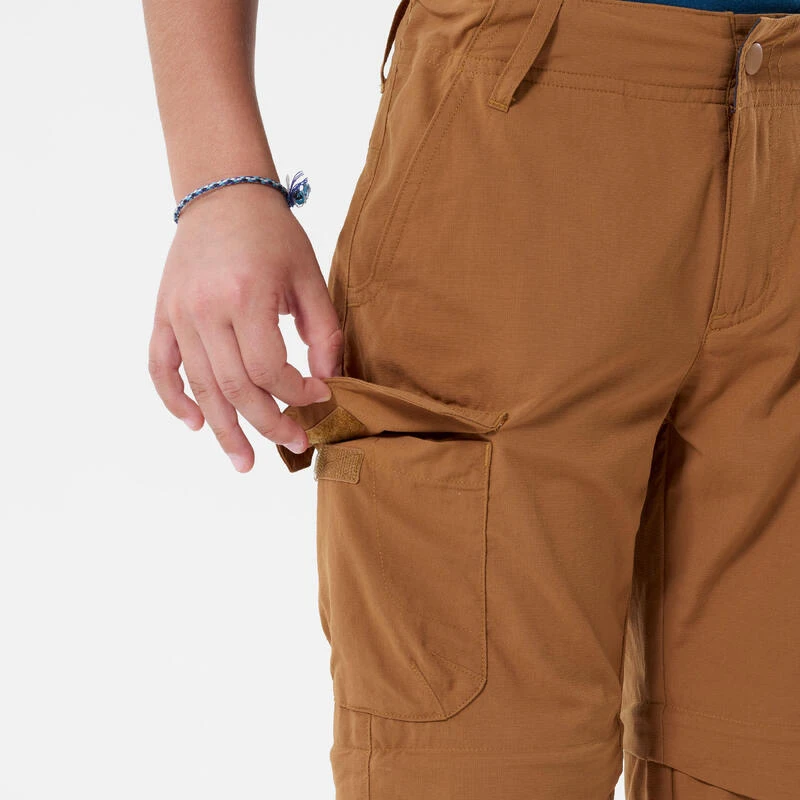 Quechua Pantalon De Randonnée Modulable Enfant MH550 Marron Foncé 7-15 Ans 7 Quechua Pantalon De Randonnée Modulable Enfant MH550 Marron Foncé 7-15 Ans – Image 7