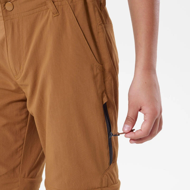 Quechua Pantalon De Randonnée Modulable Enfant MH550 Marron Foncé 7-15 Ans 8 Quechua Pantalon De Randonnée Modulable Enfant MH550 Marron Foncé 7-15 Ans – Image 8