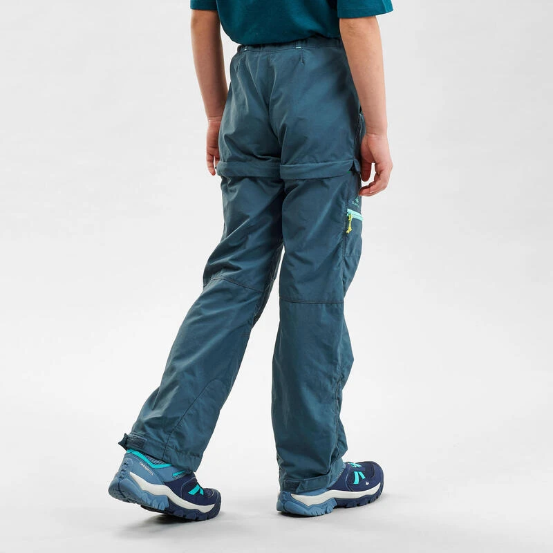 Quechua Pantalon De Randonnée Modulable - MH500 Turquoise - Enfant 7-15 Ans 3 Quechua Pantalon De Randonnée Modulable - MH500 Turquoise - Enfant 7-15 Ans – Image 3