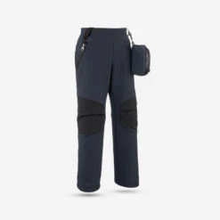 Quechua Pantalon Softshell De Randonnée - MH550 Gris Foncé - Enfant 2-6 Ans