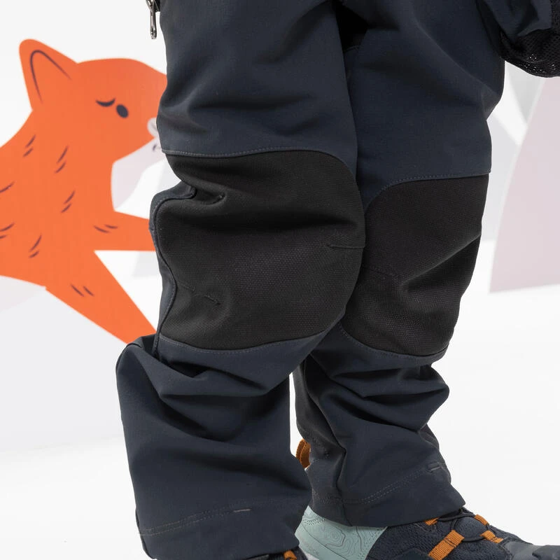 Quechua Pantalon Softshell De Randonnée - MH550 Gris Foncé - Enfant 2-6 Ans 6 Quechua Pantalon Softshell De Randonnée - MH550 Gris Foncé - Enfant 2-6 Ans – Image 6