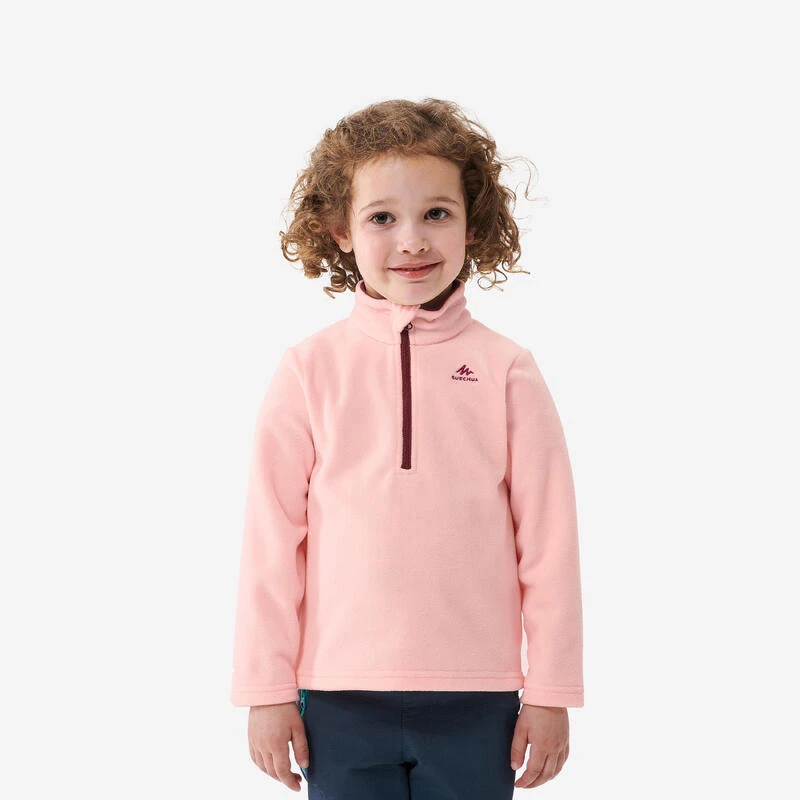 Quechua Polaire De Randonnée - MH100 Rose - Enfant 2-6 Ans 1 Quechua Polaire De Randonnée - MH100 Rose - Enfant 2-6 Ans