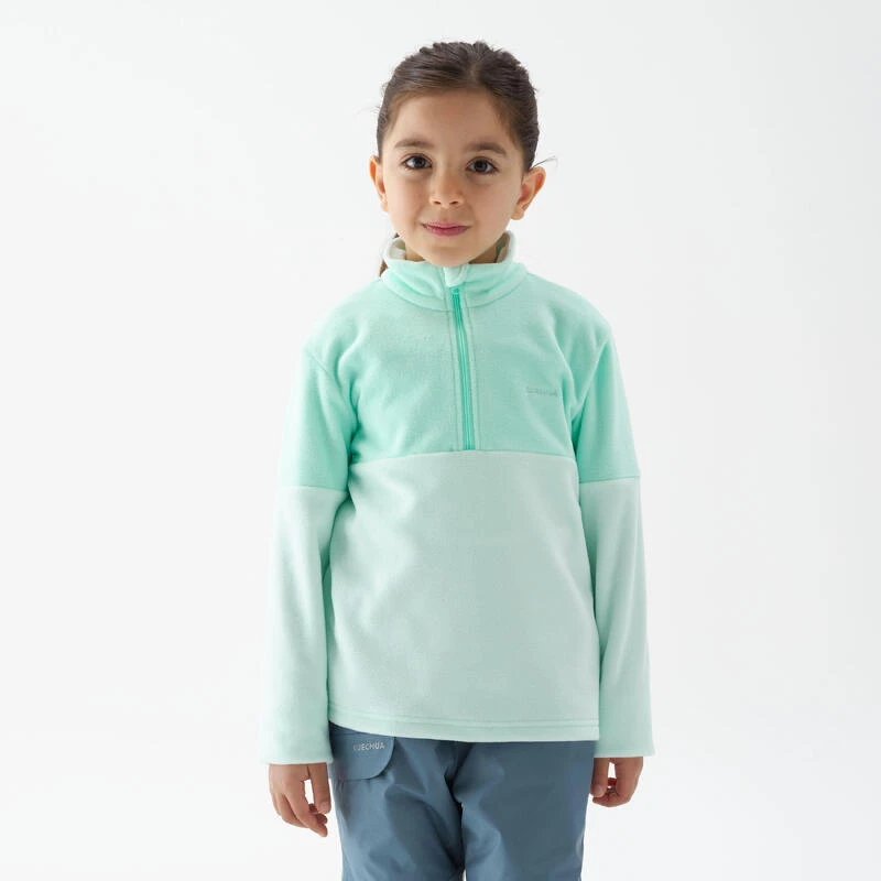 Quechua Polaire De Randonnée MH120 Turquoise - Enfant 2-6 Ans 2 Quechua Polaire De Randonnée MH120 Turquoise - Enfant 2-6 Ans – Image 2