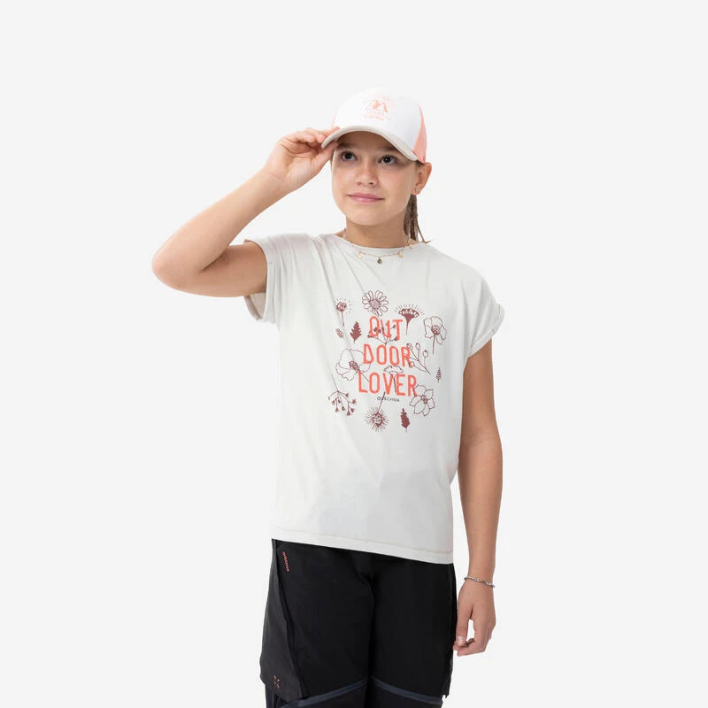 Quechua T-Shirt De Randonnée - MH100 BEIGE - Enfant 7-15 Ans 1 Quechua T-Shirt De Randonnée - MH100 BEIGE - Enfant 7-15 Ans