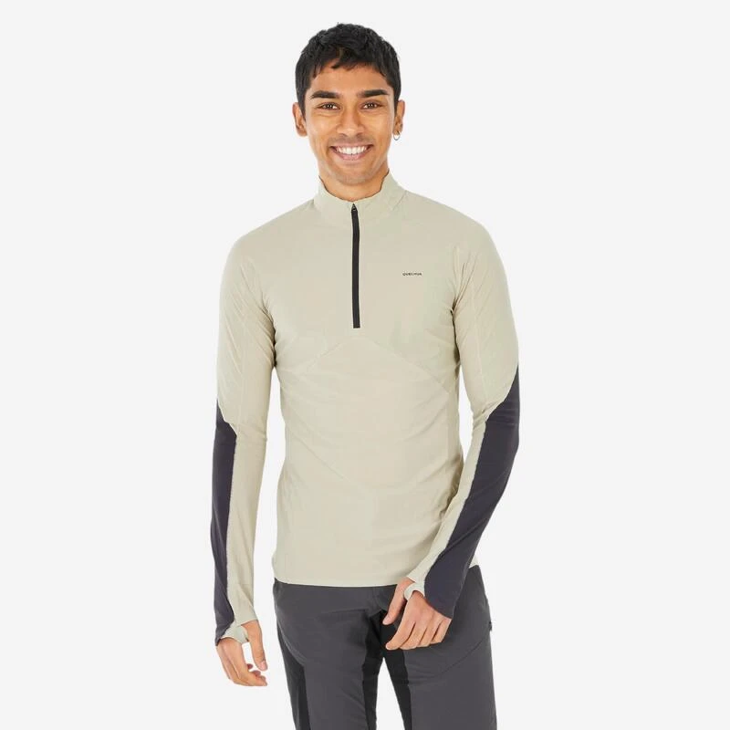 Quechua T-Shirt Manches Longues De Randonnée Anti-UV Homme -MH500 2 Quechua T-Shirt Manches Longues De Randonnée Anti-UV Homme -MH500 – Image 2