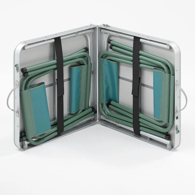 Quechua TABLE DE CAMPING PLIANTE - 4 TABOURETS - 4 À 6 PERSONNES 4 Quechua TABLE DE CAMPING PLIANTE - 4 TABOURETS - 4 À 6 PERSONNES – Image 4