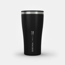Quechua Tasse / Verre MH500 Isotherme (double Paroi Inox) Camp Du Randonneur 0,5L Noir -Quechua tasse verre mh500 isotherme double paroi inox camp du randonneur 05l noir 9