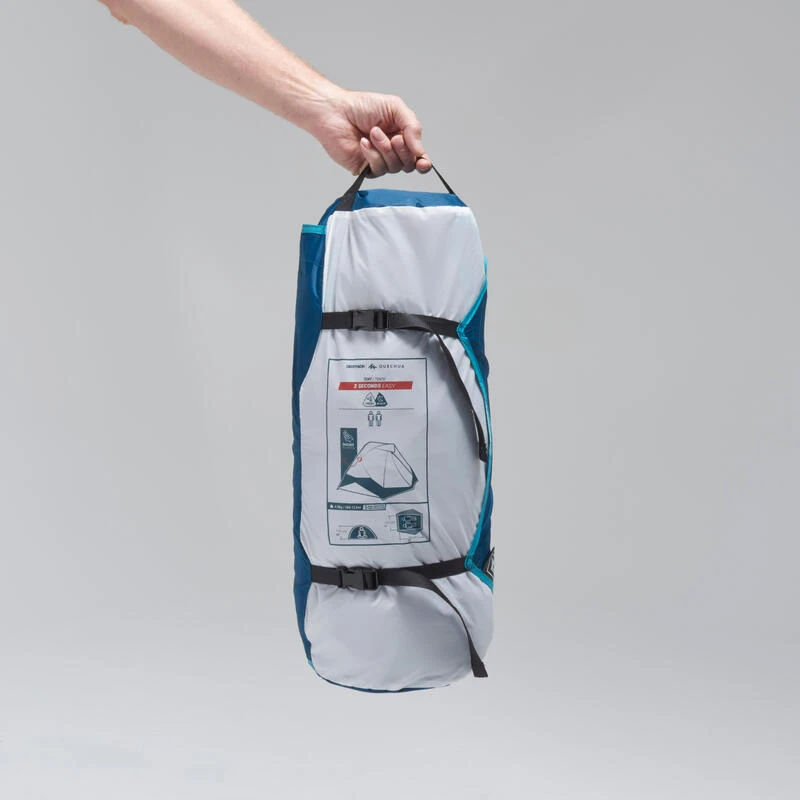 Quechua Tente De Camping - 2 SECONDS EASY - 2 Places - Fresh & Black 3 Quechua Tente De Camping - 2 SECONDS EASY - 2 Places - Fresh & Black – Image 3