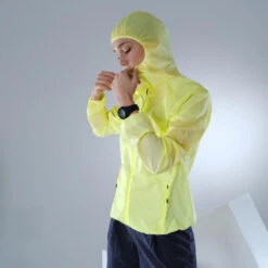 Quechua Veste Coupe Vent Ultra Légère De Randonnée Rapide Femme FH 500 Hélium Wind Jaune -Quechua veste coupe vent ultra legere de randonnee rapide femme fh 500 helium wind jaune 3
