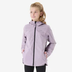 Quechua Veste Imperméable De Randonnée - MH500 Violette - Enfant 7-15 Ans