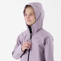 Quechua Veste Imperméable De Randonnée - MH500 Violette - Enfant 7-15 Ans -Quechua veste impermeable de randonnee mh500 violette enfant 7 15 ans 4
