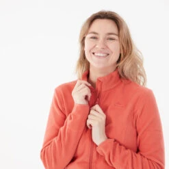 Quechua Veste Polaire De Randonnée - MH120 -orange Femme -Quechua veste polaire de randonnee mh120 orange femme 4