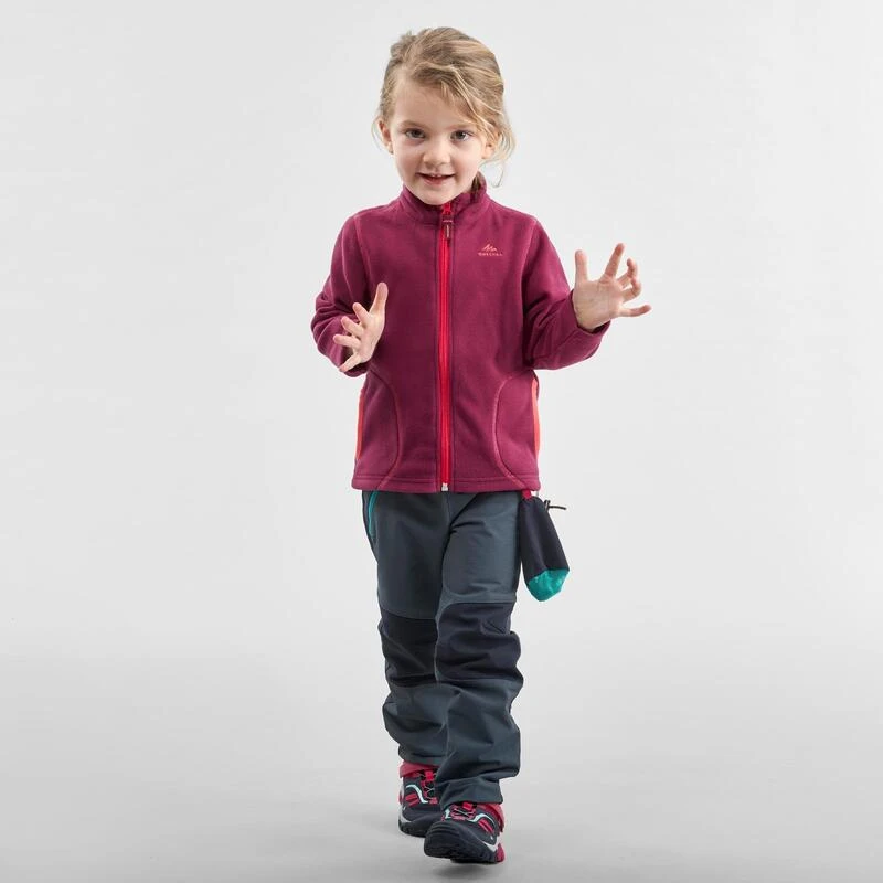 Quechua Veste Polaire De Randonnée - MH150 Violette - Enfant 2-6 Ans 2 Quechua Veste Polaire De Randonnée - MH150 Violette - Enfant 2-6 Ans – Image 2