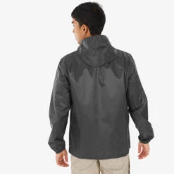 Quechua VESTE RAINCUT FULLZIP NOIRE H -Quechua veste raincut fullzip noire h 4